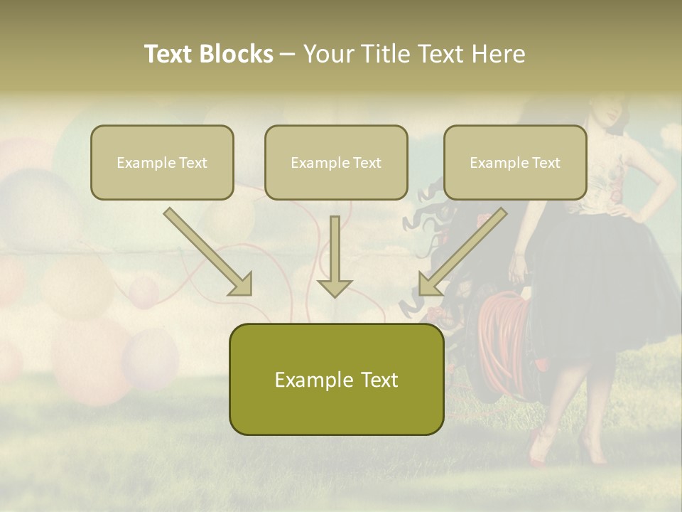 Glamour Paper Postcard PowerPoint Template