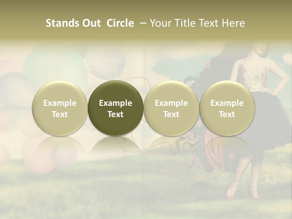 Glamour Paper Postcard PowerPoint Template