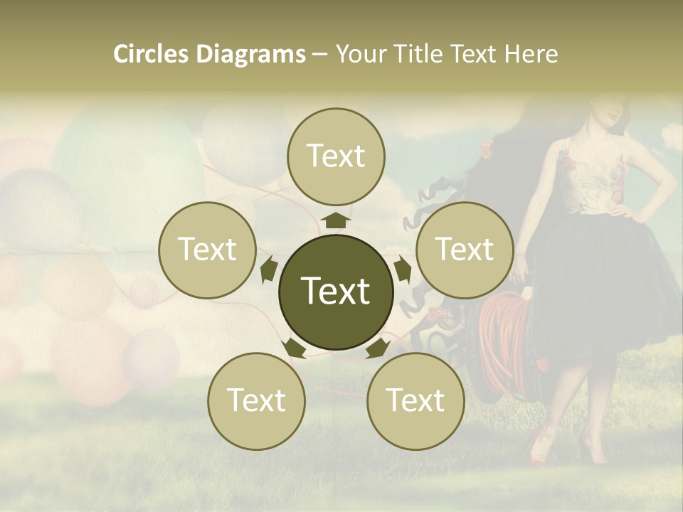 Glamour Paper Postcard PowerPoint Template