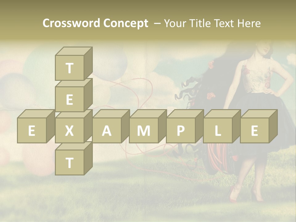 Glamour Paper Postcard PowerPoint Template