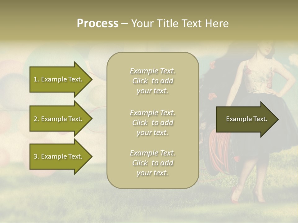 Glamour Paper Postcard PowerPoint Template