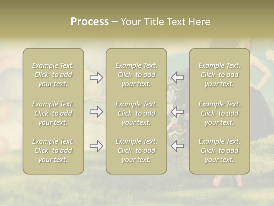 Glamour Paper Postcard PowerPoint Template