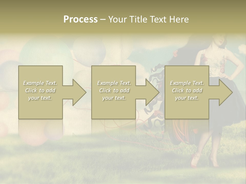 Glamour Paper Postcard PowerPoint Template