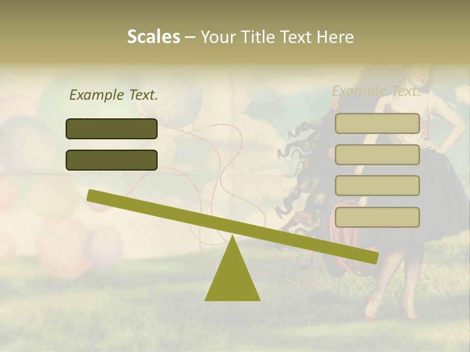 Glamour Paper Postcard PowerPoint Template