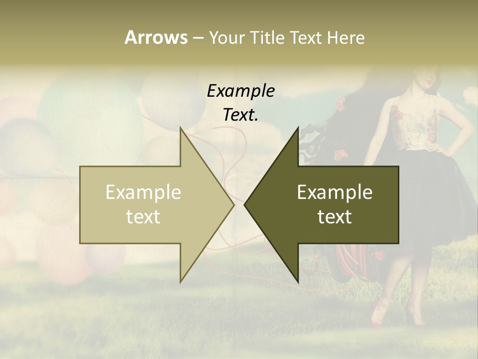 Glamour Paper Postcard PowerPoint Template