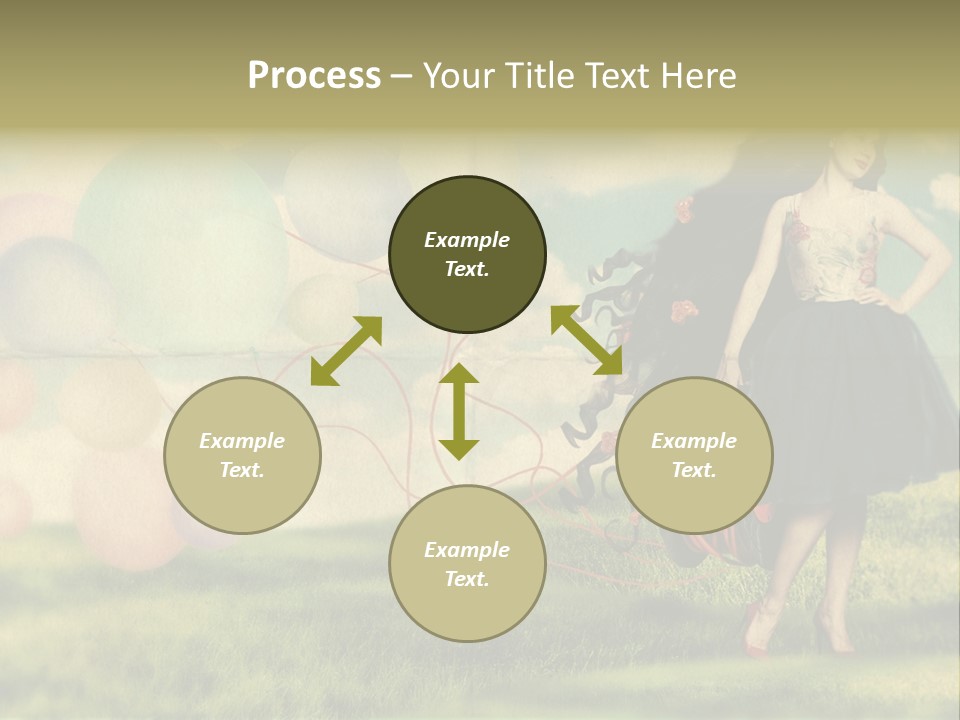 Glamour Paper Postcard PowerPoint Template