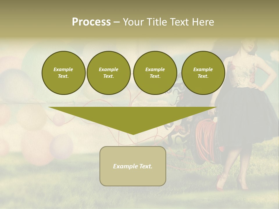 Glamour Paper Postcard PowerPoint Template