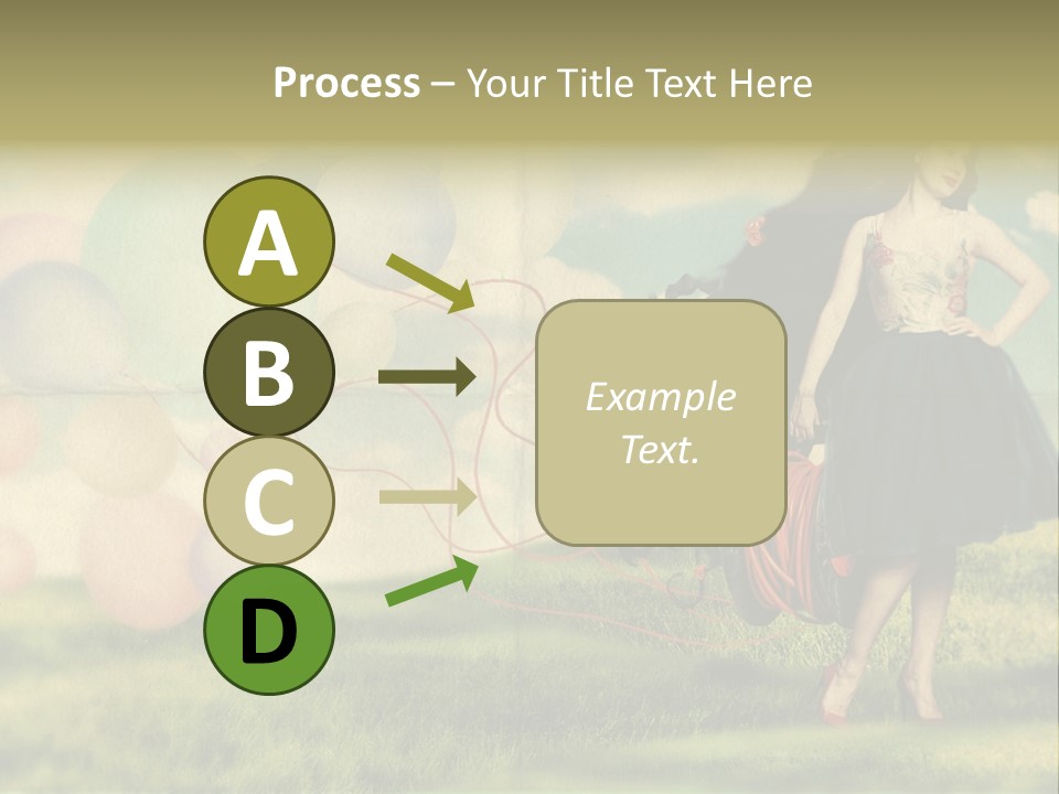 Glamour Paper Postcard PowerPoint Template