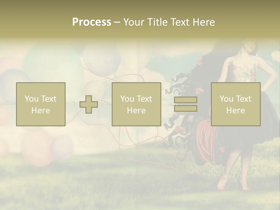 Glamour Paper Postcard PowerPoint Template