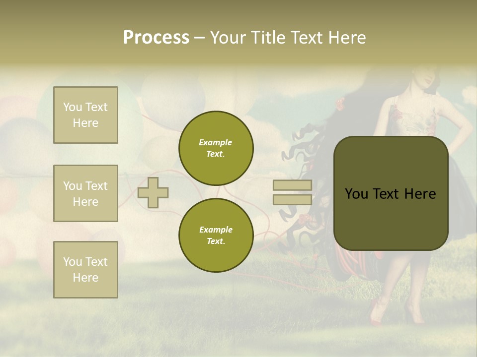 Glamour Paper Postcard PowerPoint Template