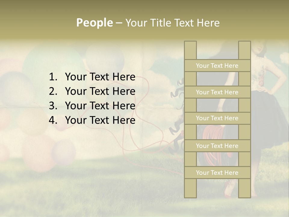 Glamour Paper Postcard PowerPoint Template