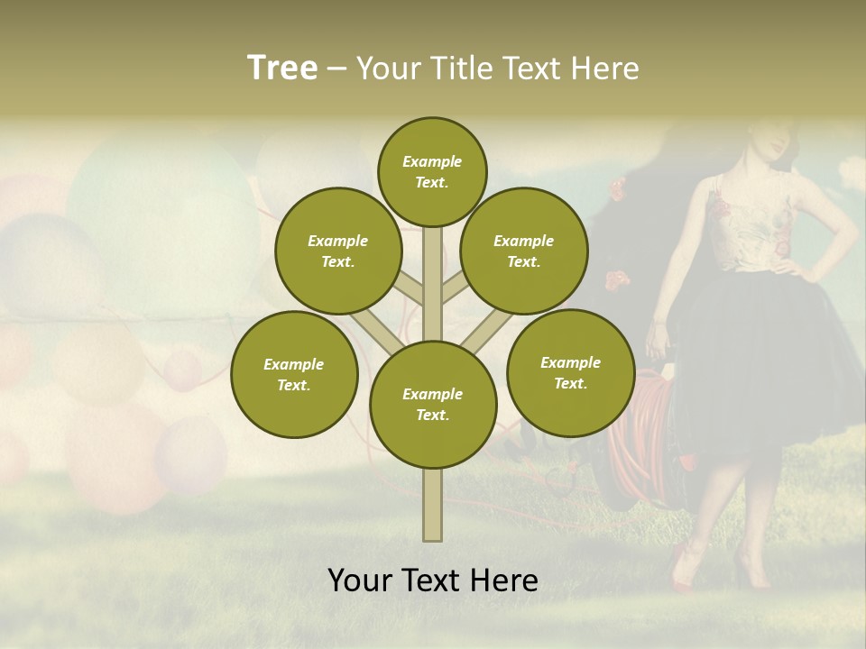 Glamour Paper Postcard PowerPoint Template