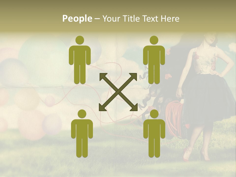 Glamour Paper Postcard PowerPoint Template