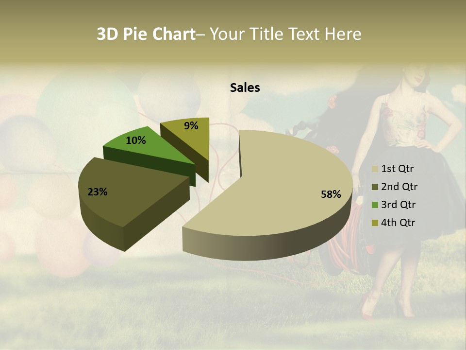 Glamour Paper Postcard PowerPoint Template