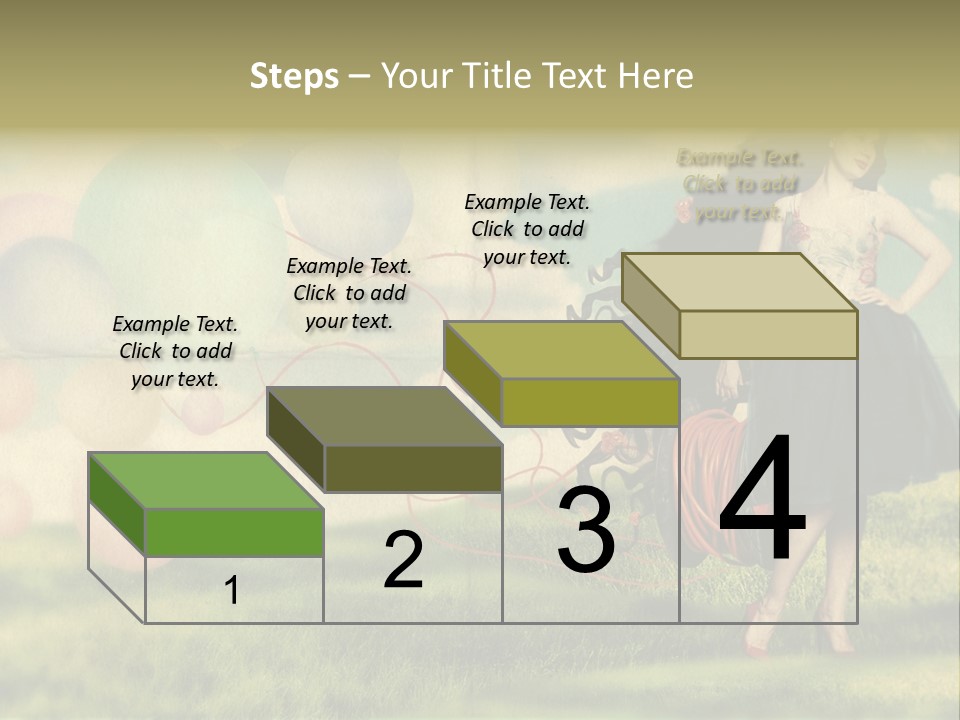 Glamour Paper Postcard PowerPoint Template