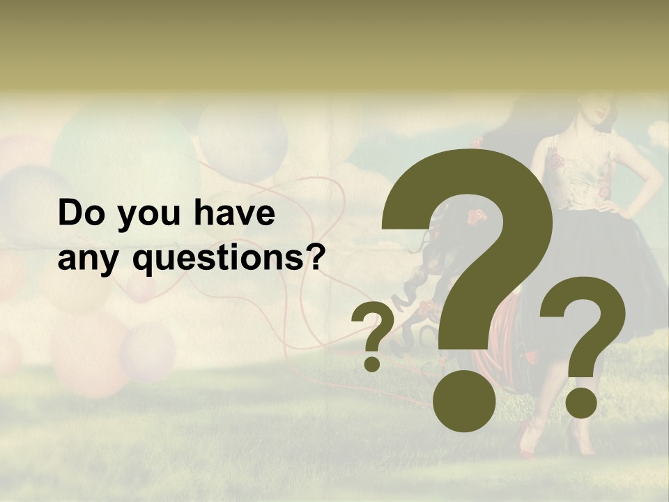 Glamour Paper Postcard PowerPoint Template