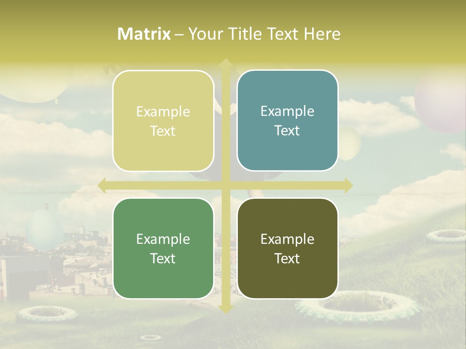 Pin Concept Colour PowerPoint Template