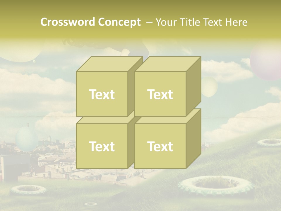Pin Concept Colour PowerPoint Template