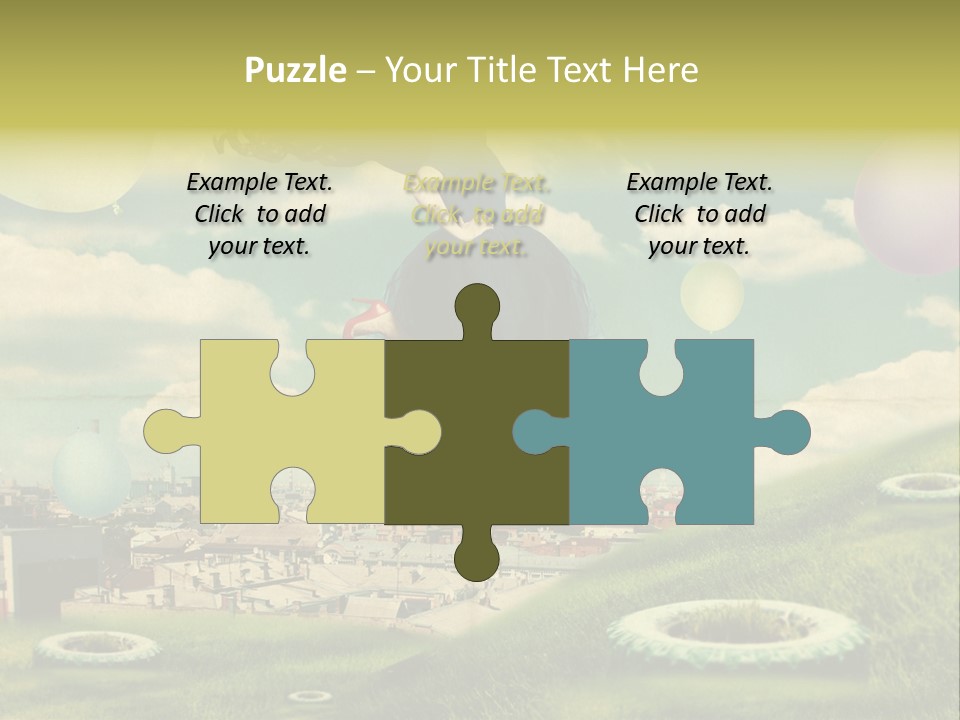 Pin Concept Colour PowerPoint Template