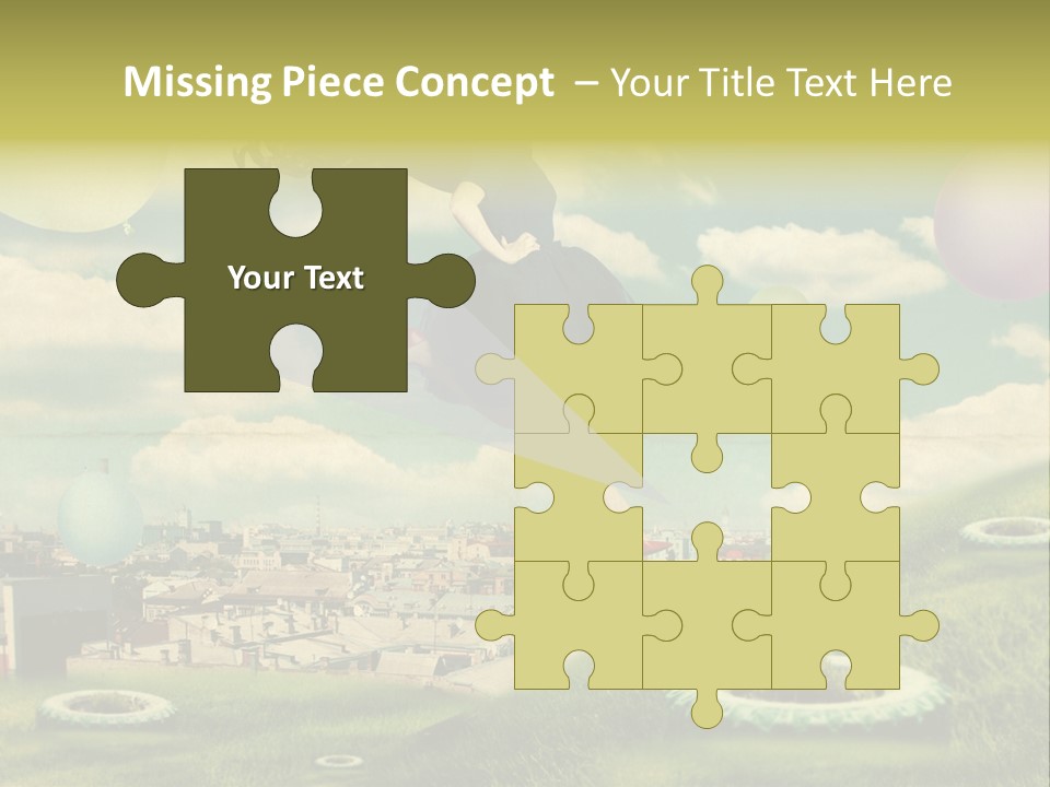 Pin Concept Colour PowerPoint Template