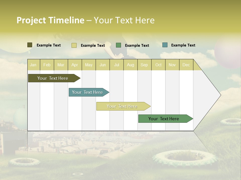Pin Concept Colour PowerPoint Template