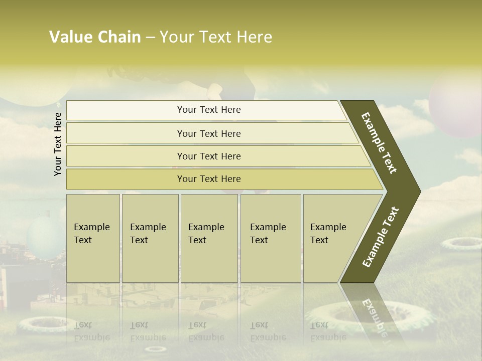 Pin Concept Colour PowerPoint Template