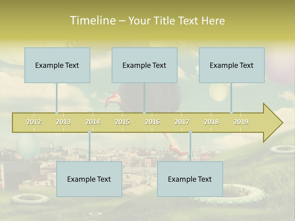 Pin Concept Colour PowerPoint Template