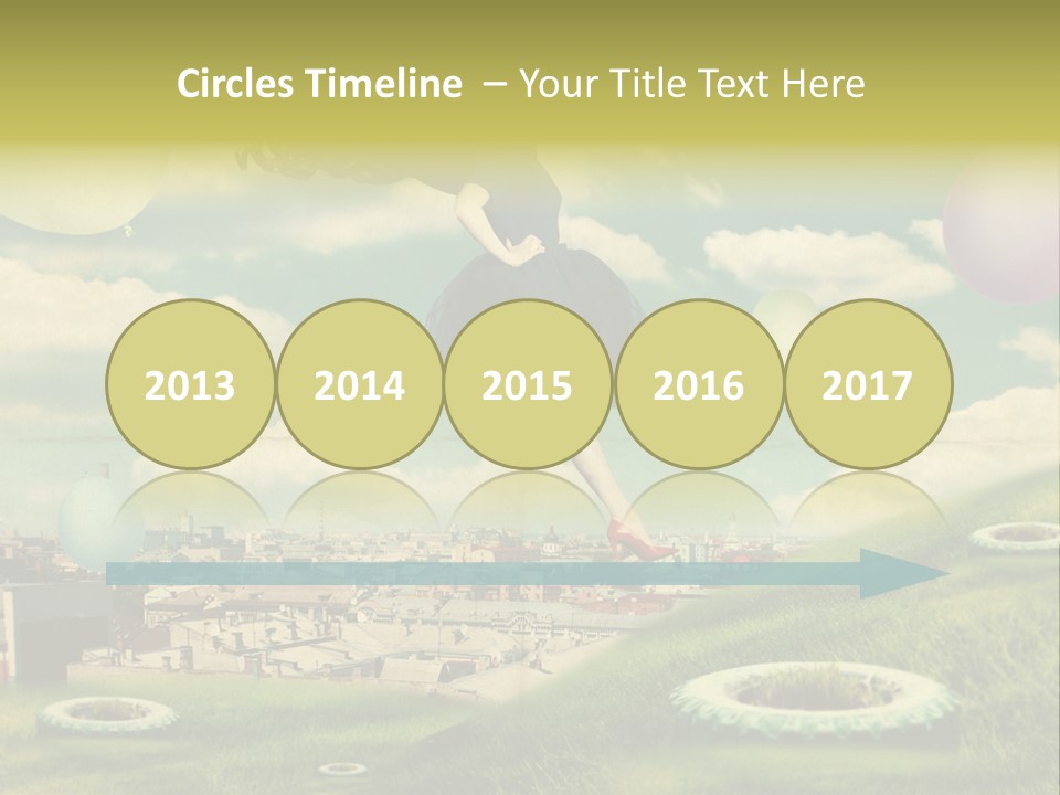 Pin Concept Colour PowerPoint Template