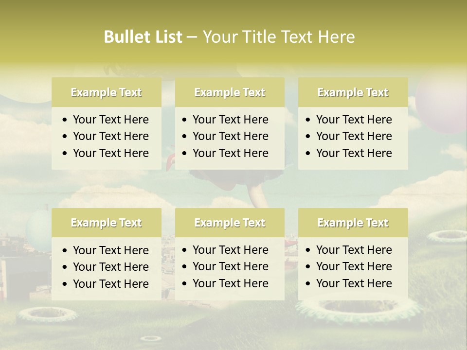 Pin Concept Colour PowerPoint Template
