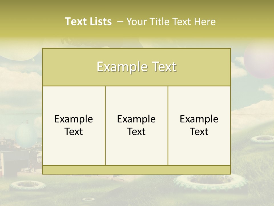 Pin Concept Colour PowerPoint Template