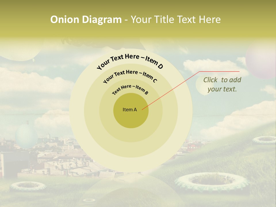 Pin Concept Colour PowerPoint Template