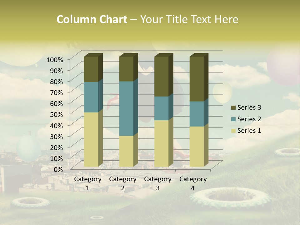 Pin Concept Colour PowerPoint Template