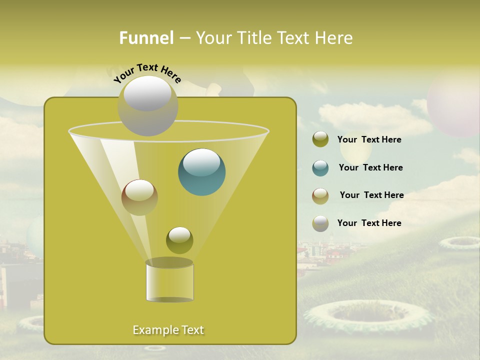 Pin Concept Colour PowerPoint Template