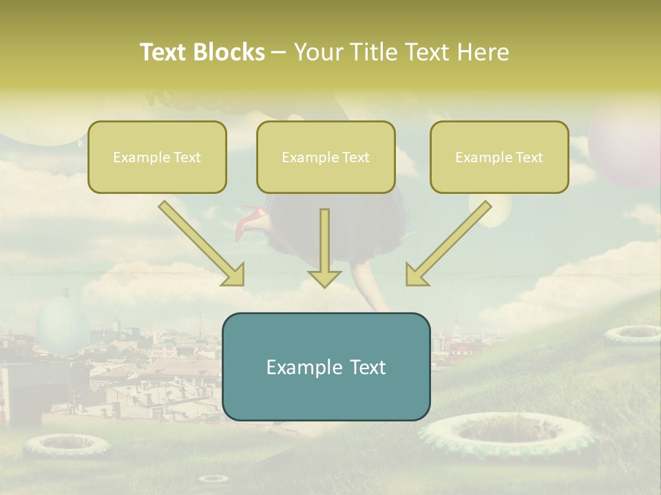 Pin Concept Colour PowerPoint Template
