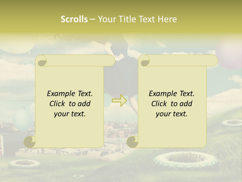 Pin Concept Colour PowerPoint Template