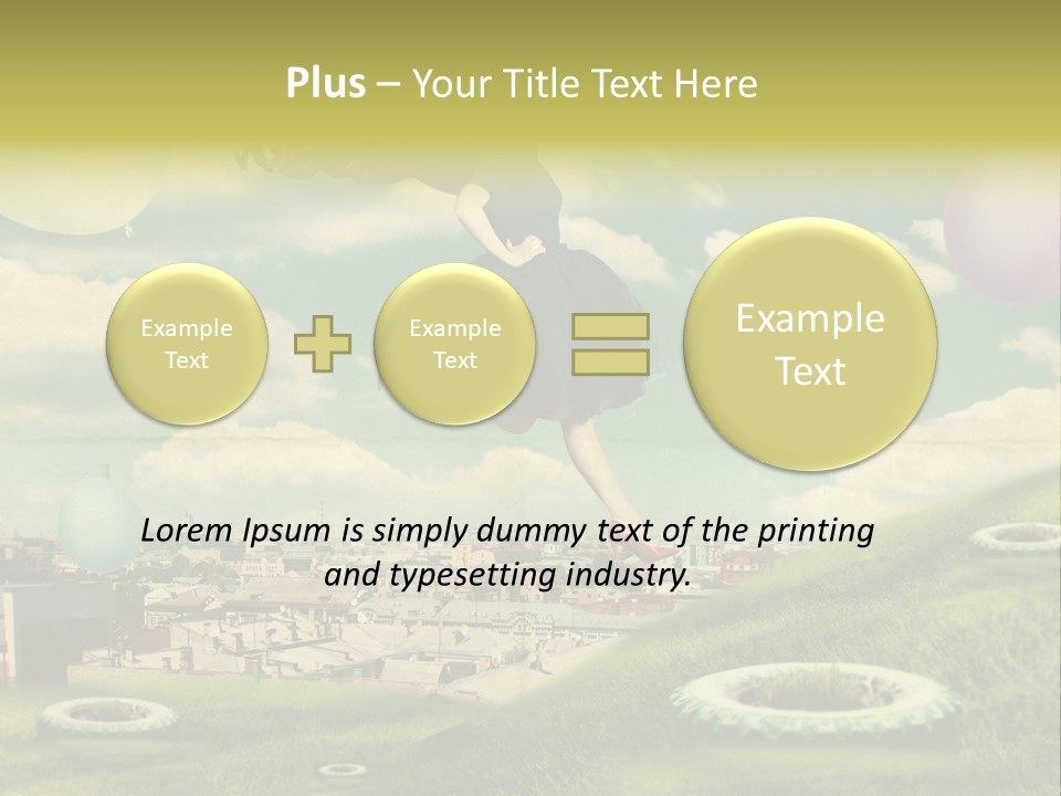 Pin Concept Colour PowerPoint Template
