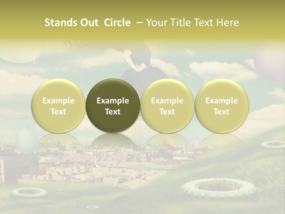 Pin Concept Colour PowerPoint Template