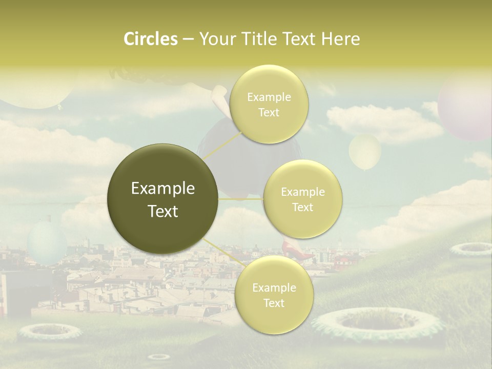 Pin Concept Colour PowerPoint Template