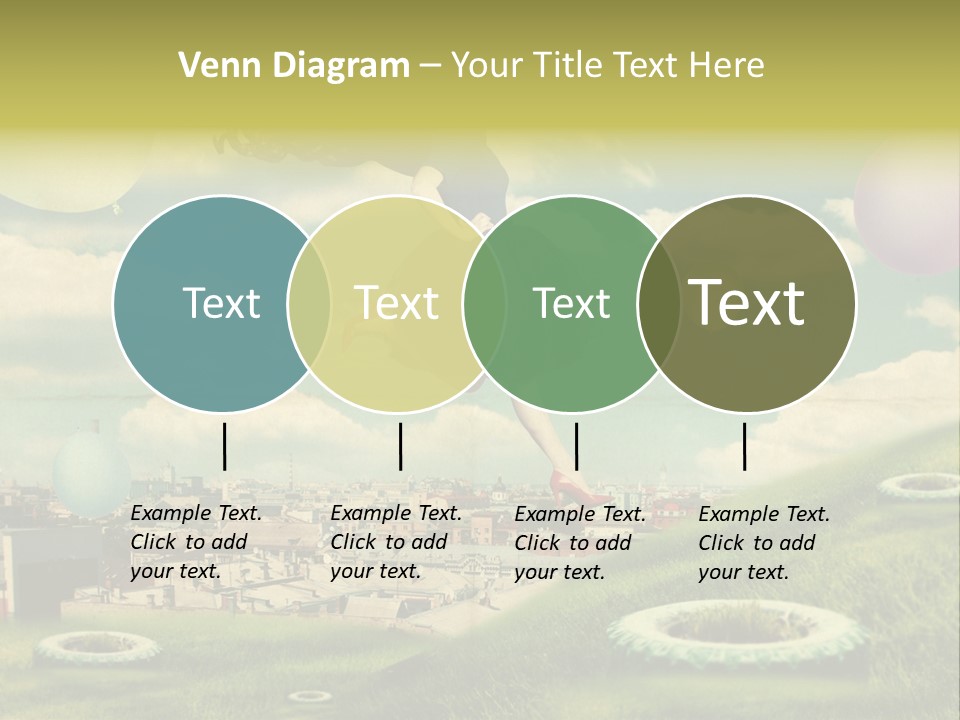 Pin Concept Colour PowerPoint Template