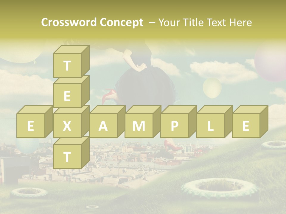 Pin Concept Colour PowerPoint Template