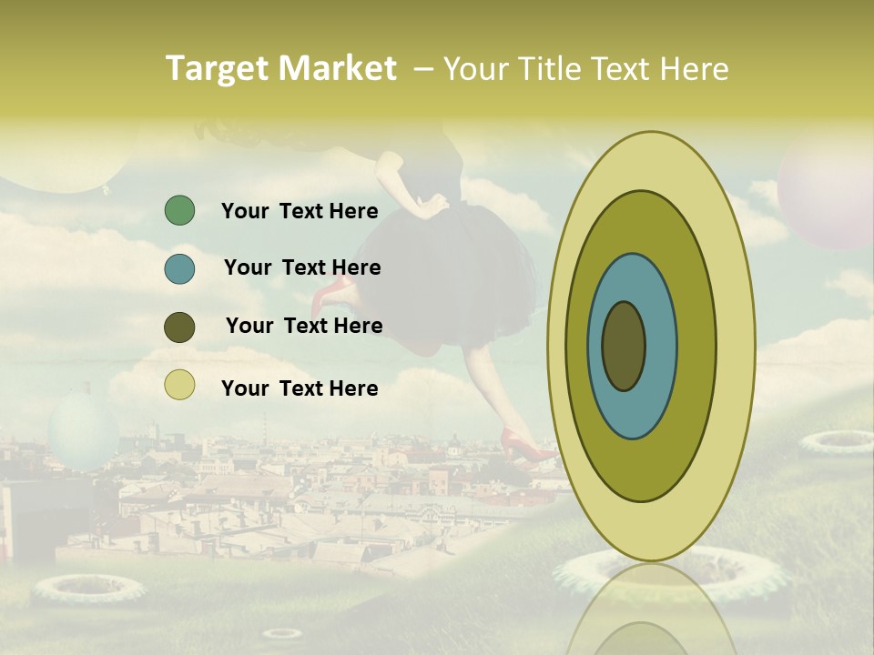 Pin Concept Colour PowerPoint Template