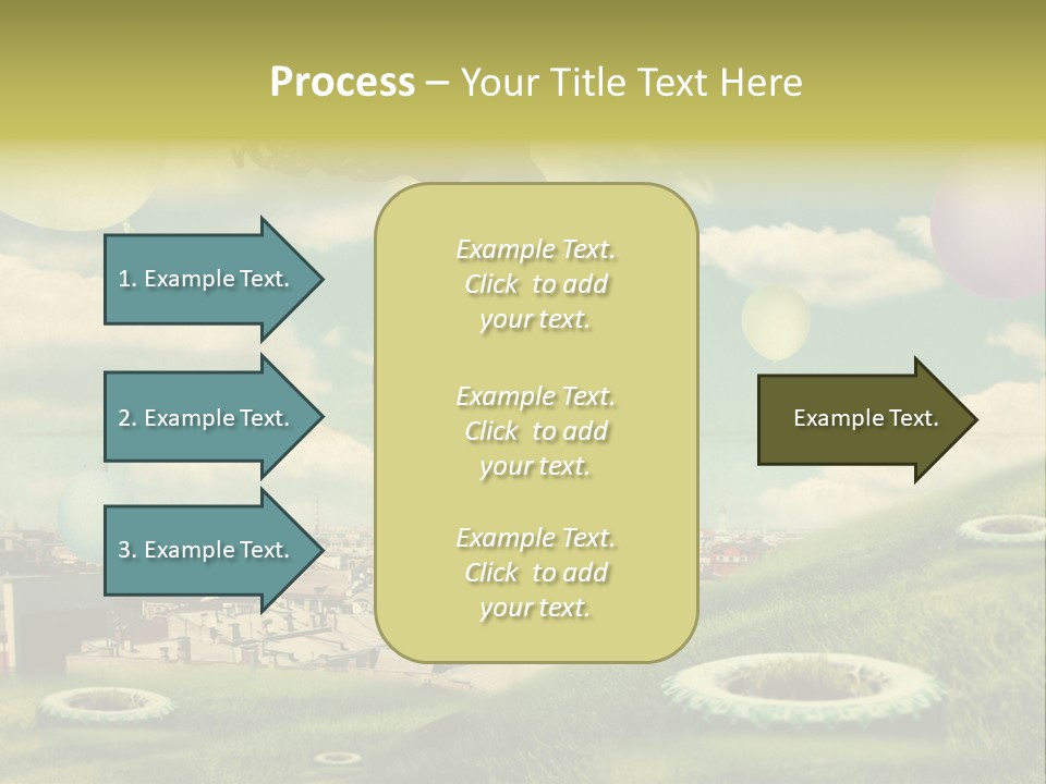 Pin Concept Colour PowerPoint Template