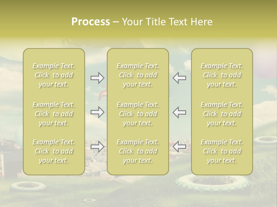 Pin Concept Colour PowerPoint Template