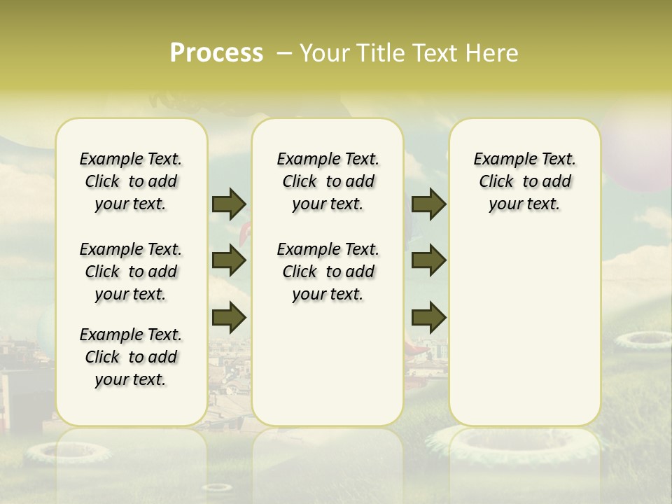 Pin Concept Colour PowerPoint Template