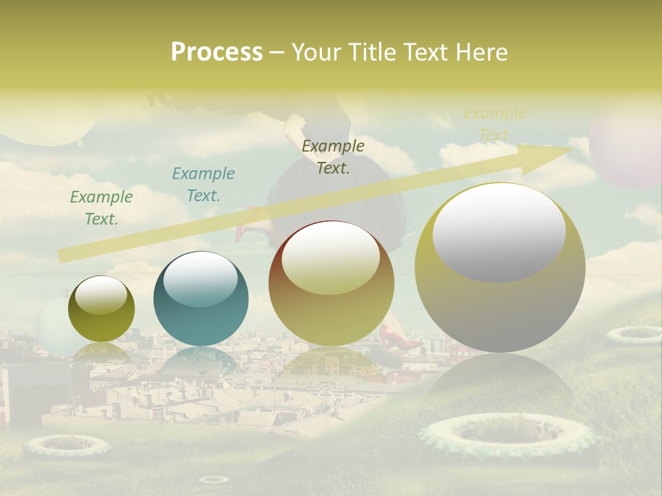 Pin Concept Colour PowerPoint Template