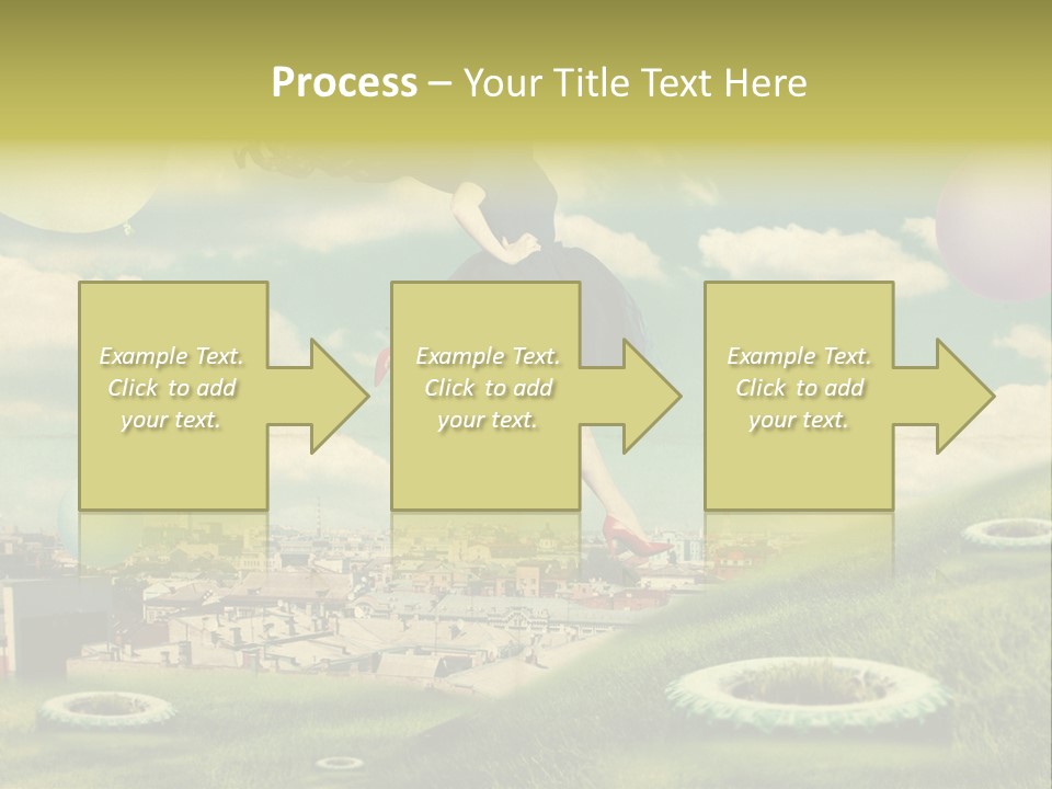 Pin Concept Colour PowerPoint Template