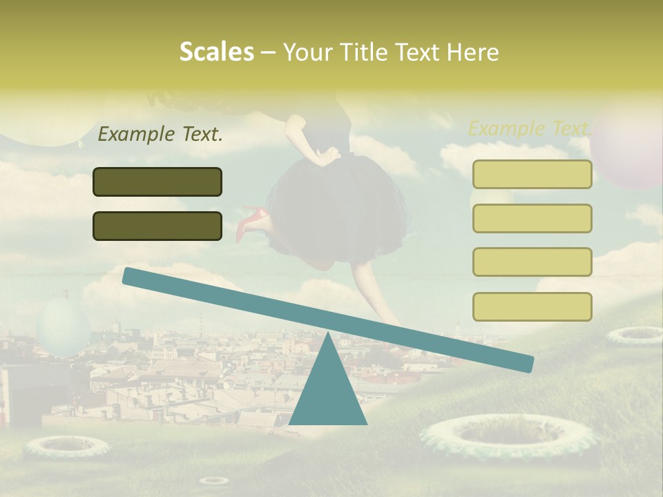 Pin Concept Colour PowerPoint Template