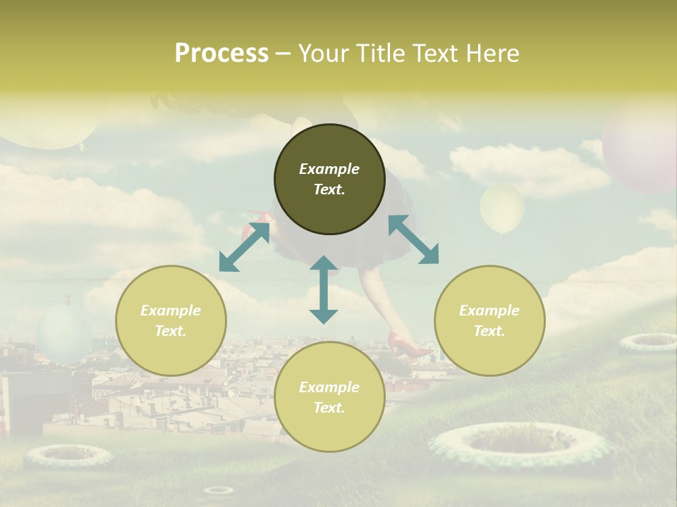 Pin Concept Colour PowerPoint Template