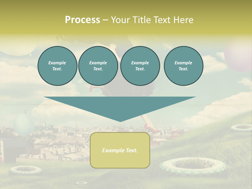 Pin Concept Colour PowerPoint Template