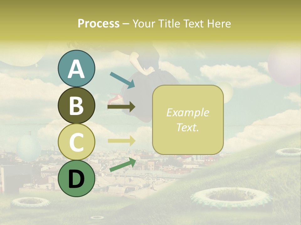 Pin Concept Colour PowerPoint Template